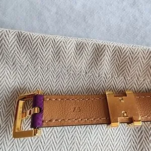 Hermès Pop H Bicolore Belt sz 75 Anémone/Rose Sakura Hermes | Accessories | Herms Pop H Bicolore Belt Sz 75  main image 2